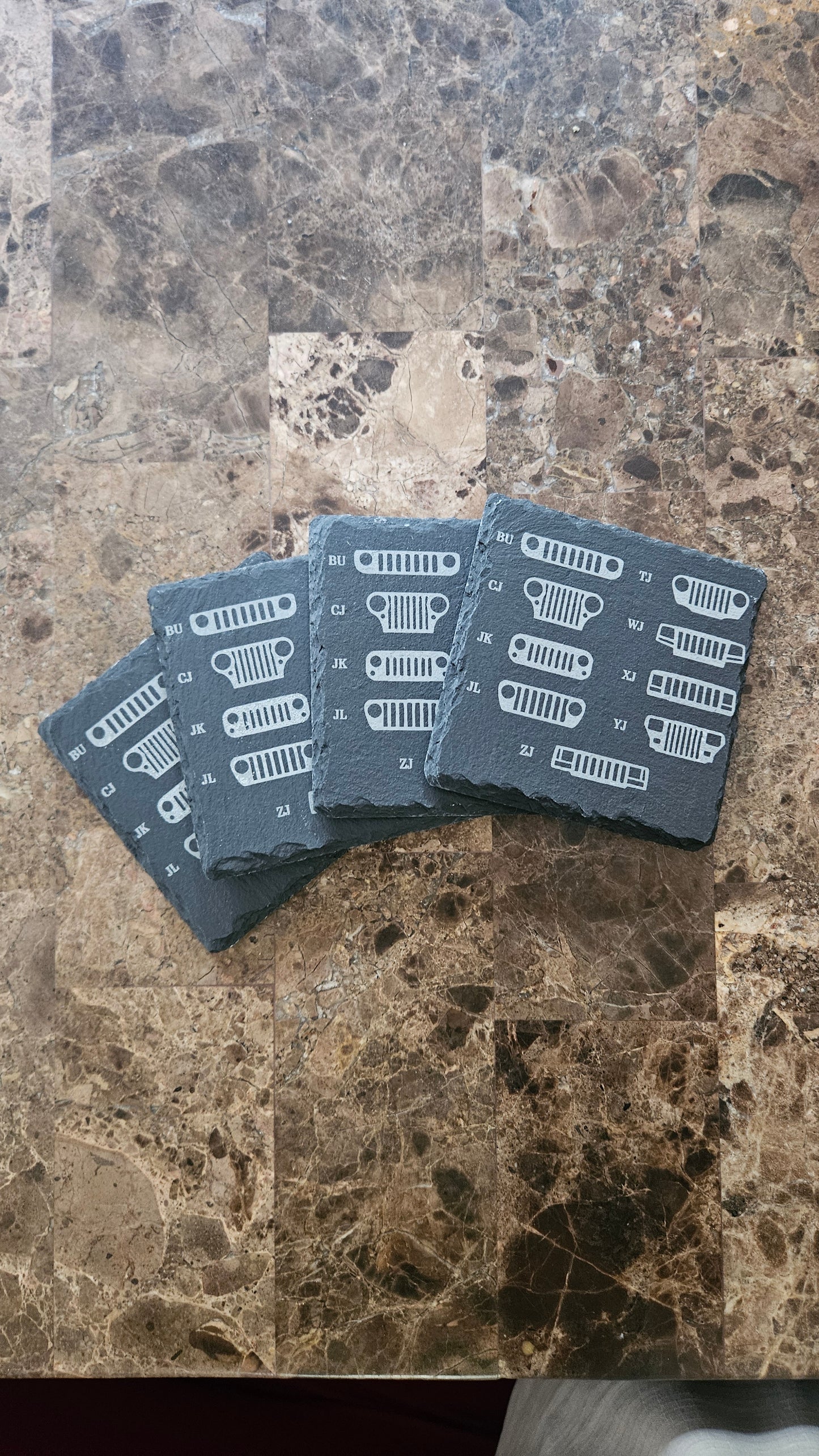 Jeep Grill Coasters
