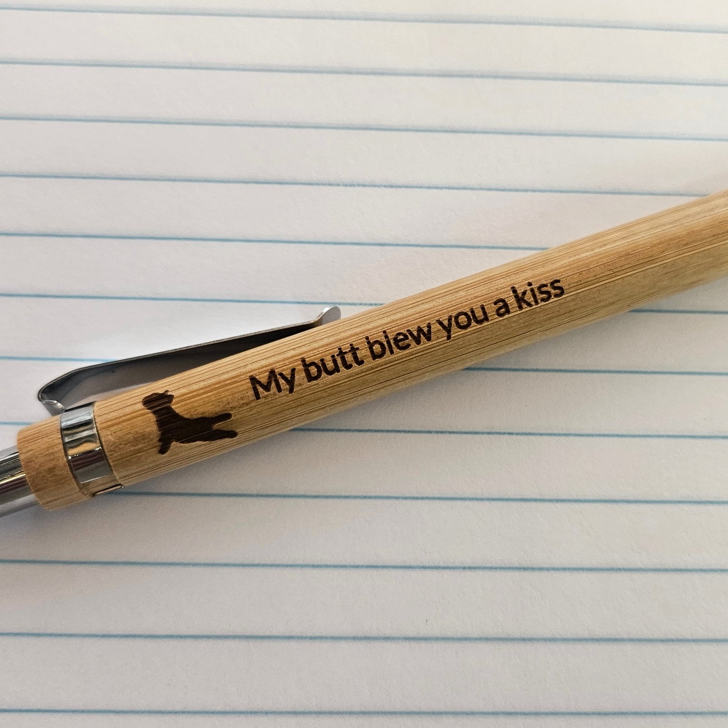 Frenchie Kiss Bamboo Pen