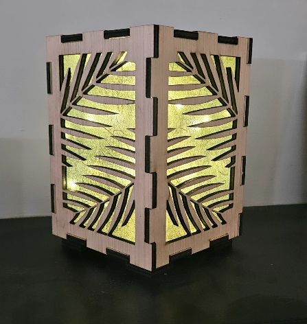 Handmade lighted Palm Lantern