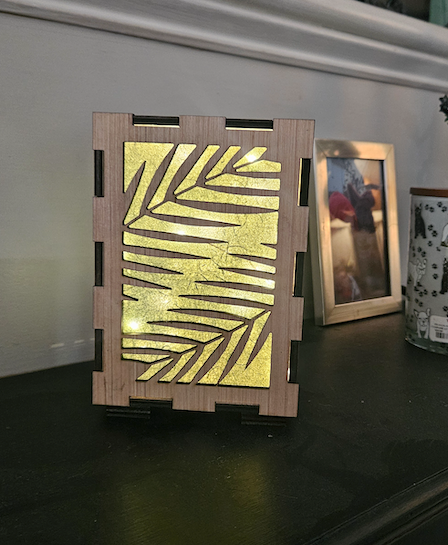 Handmade lighted Palm Lantern